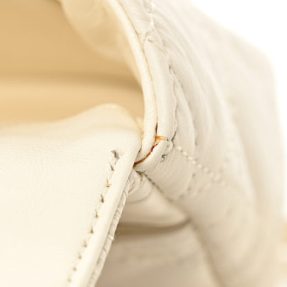 Christian Dior Lambskin Cannage Small Caro Bag Ivory 12 of 14