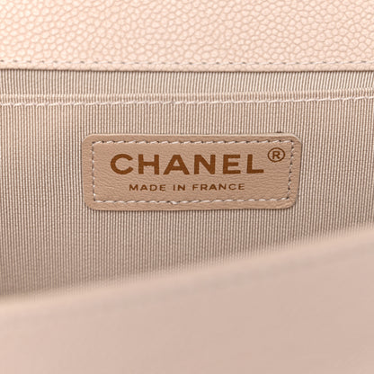 Chanel Caviar Chevron Quilted Medium Boy Flap Light Pink 6 of 11