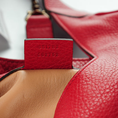 Gucci Cellarius Calfskin Large New Jackie Nouveau Fringe Hobo Red Flame 7 of 7