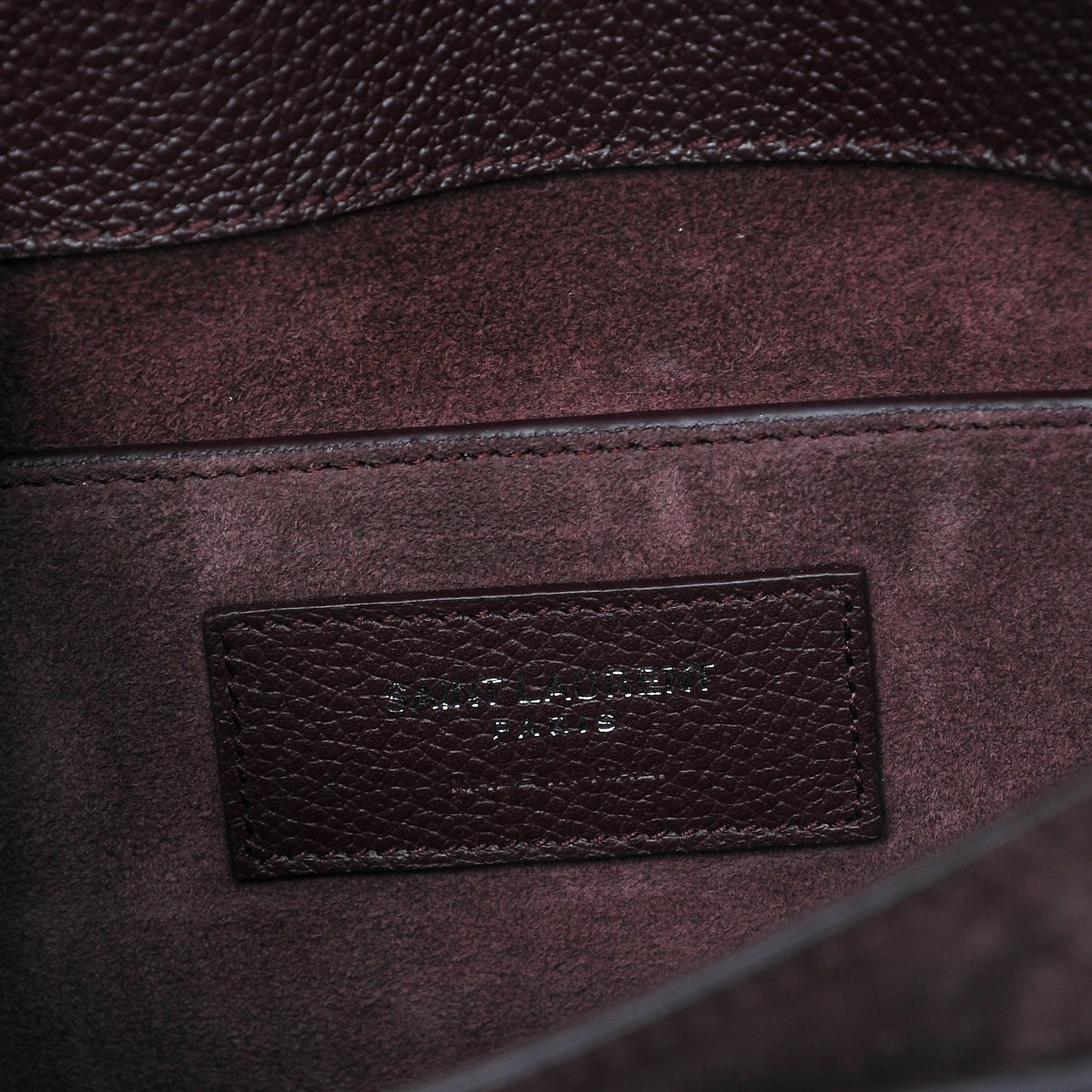 Grained Calfskin Medium Monogram Sunset Bordeaux
