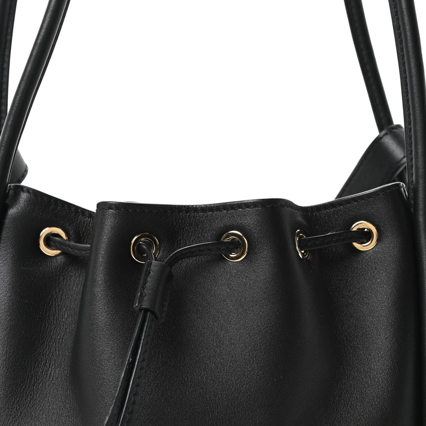 Soft Calfskin Mini Darling Bucket Bag Black
