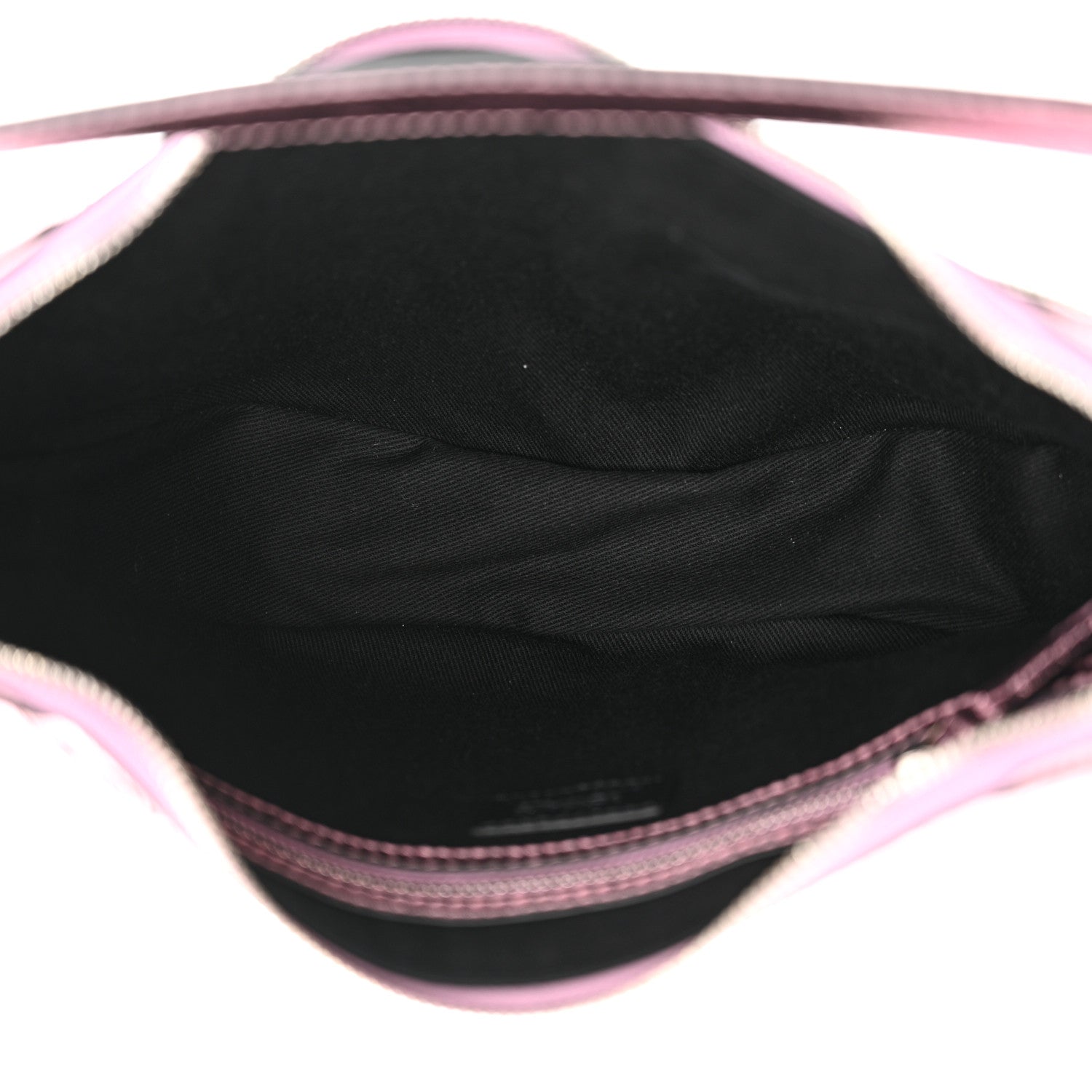 Versace Metallic Calfskin Small Repeat Zip Hobo Pink 5 of 10
