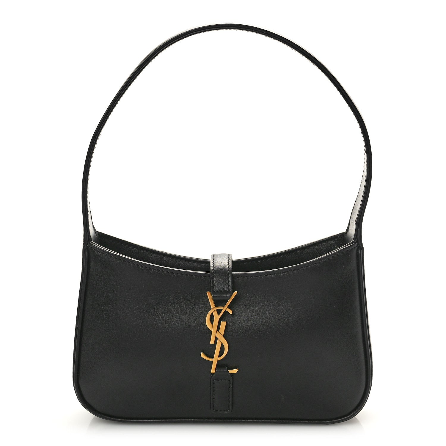 Saint Laurent Smooth Calfskin Le 5 A 7 Mini Hobo Black 1 of 12