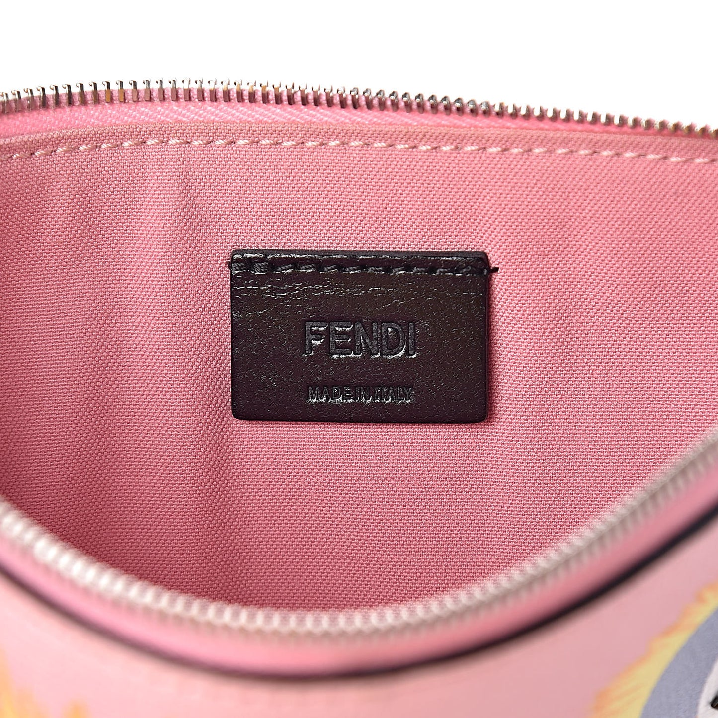 Vitello Elite Century Hypnoteyes Studded Zip Pouch Bubblegum Multicolor