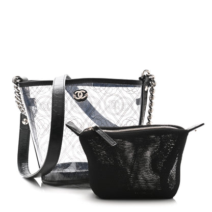 Chanel Crumpled Calfskin PVC Bucket Bag Black 2 of 11
