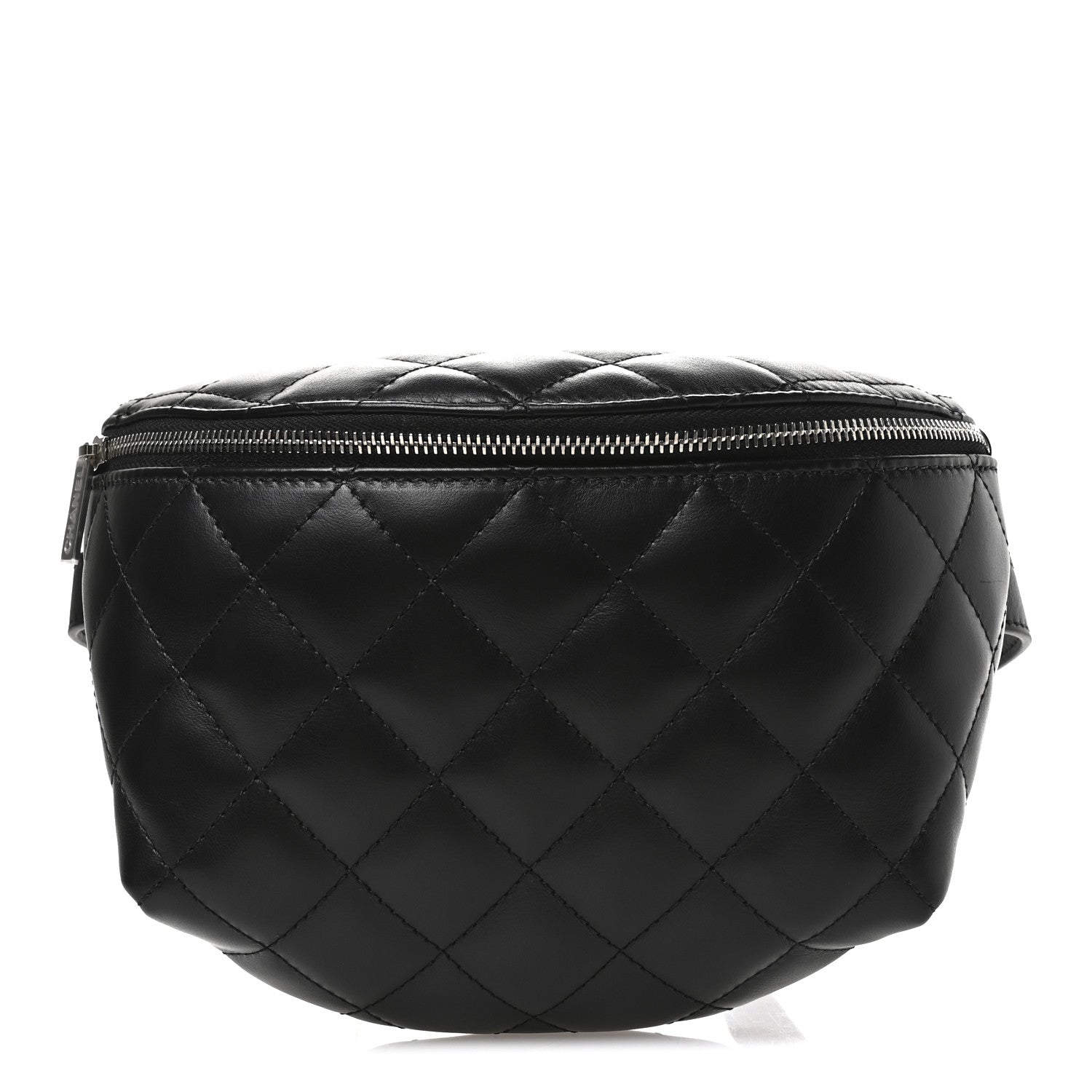 Chanel Calfskin Quilted Waist Belt Bag Black 1 of 11