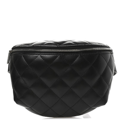 Chanel Calfskin Quilted Waist Belt Bag Black 1 of 11