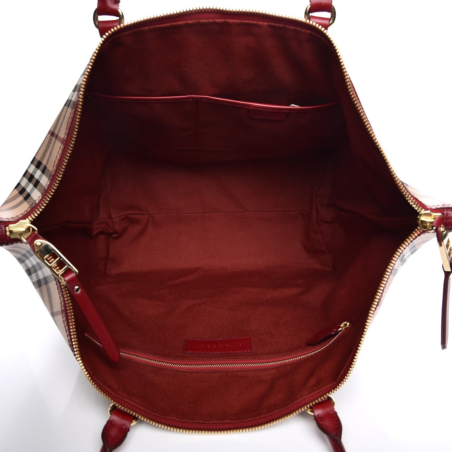 Haymarket Check Medium Salisbury Tote Military Red