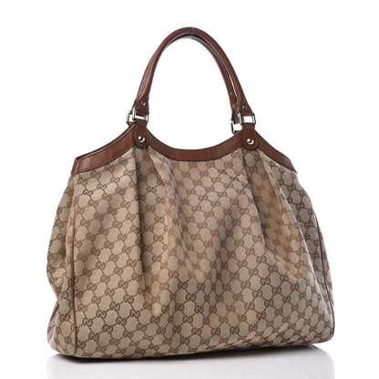 Gucci Monogram Large Sukey Tote Brown 3 of 12