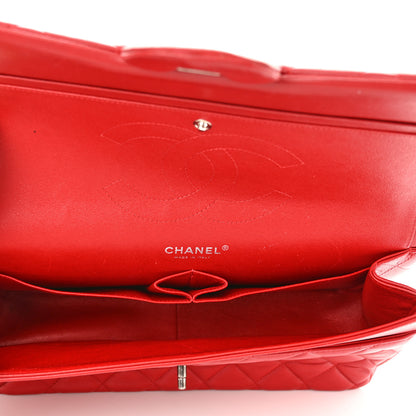 Chanel Lambskin Quilted Jumbo Double Flap Red 5 of 13