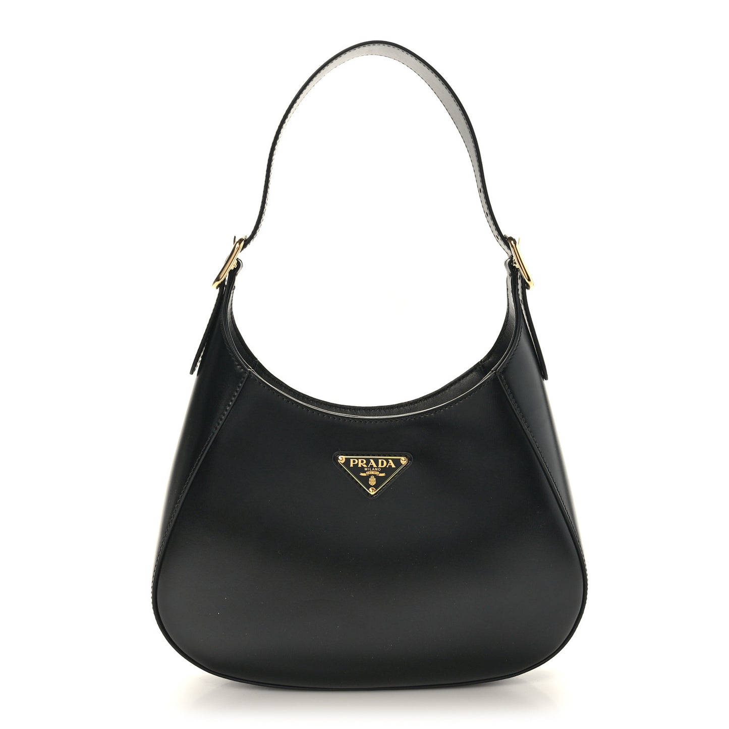 Box Calfskin Shoulder Bag Black