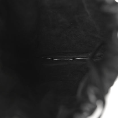Saint Laurent Lambskin Teddy Drawstring Bag Black 6 of 10