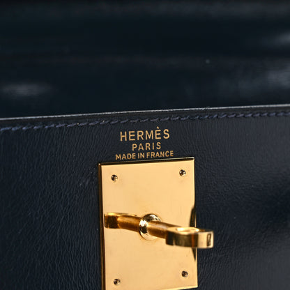 Hermes Box Kelly Retourne 28 Indigo 6 of 12