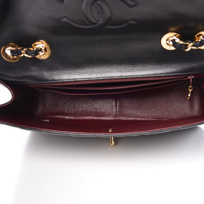 Chanel Lambskin Quilted XL Jumbo Single Flap Black 5 of 10