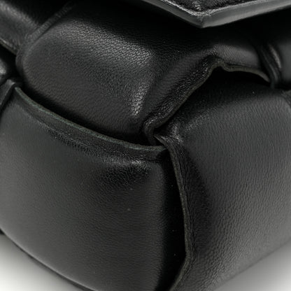 Bottega Veneta Lambskin Maxi Intreccio Padded Chain Cassette Crossbody Bag Black 11 of 13