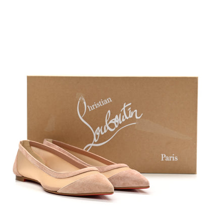 Christian Louboutin Veau Velours Rete Galativi Flats 35.5 Courtisane 8 of 8
