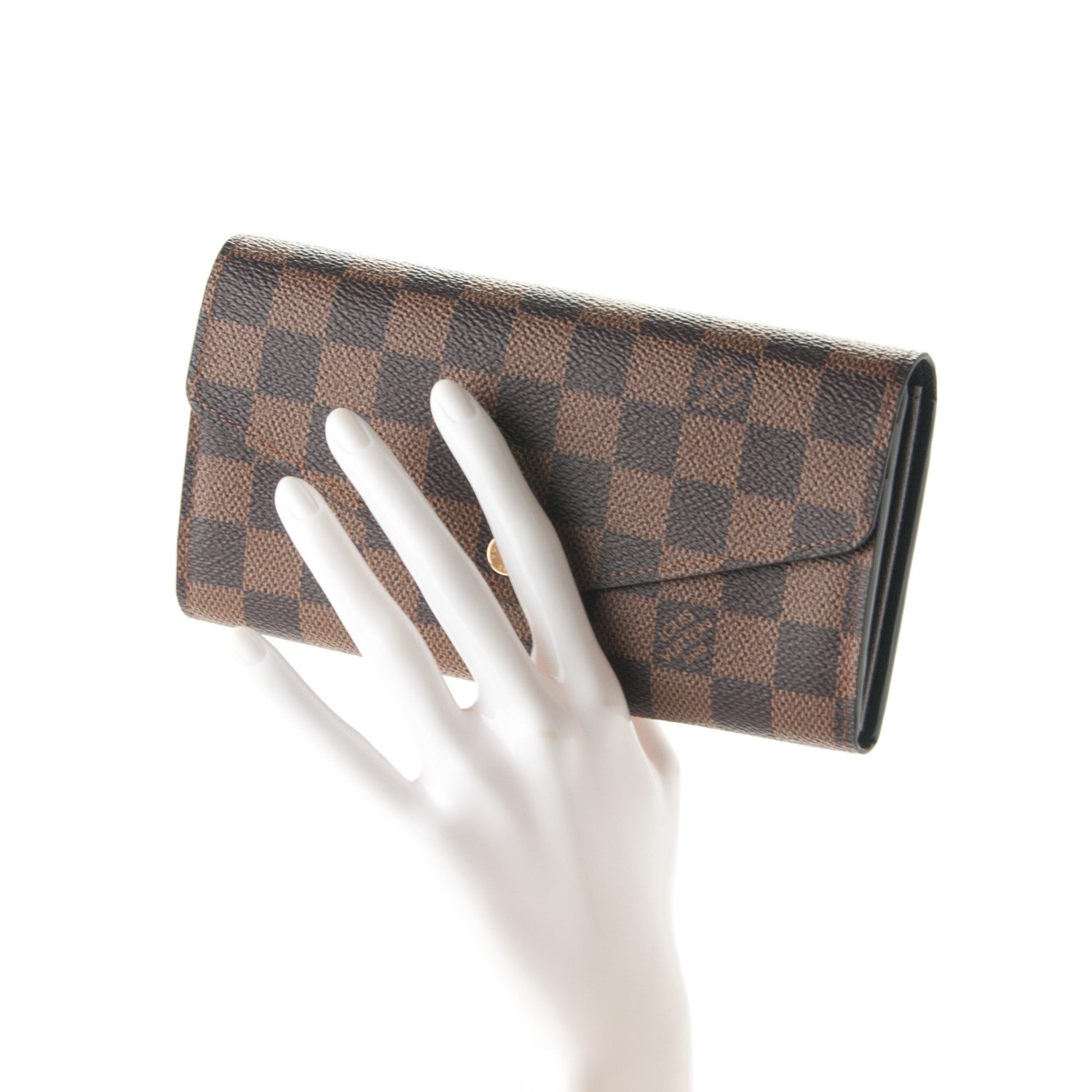 Louis Vuitton Damier Ebene Sarah Wallet NM 2 of 6