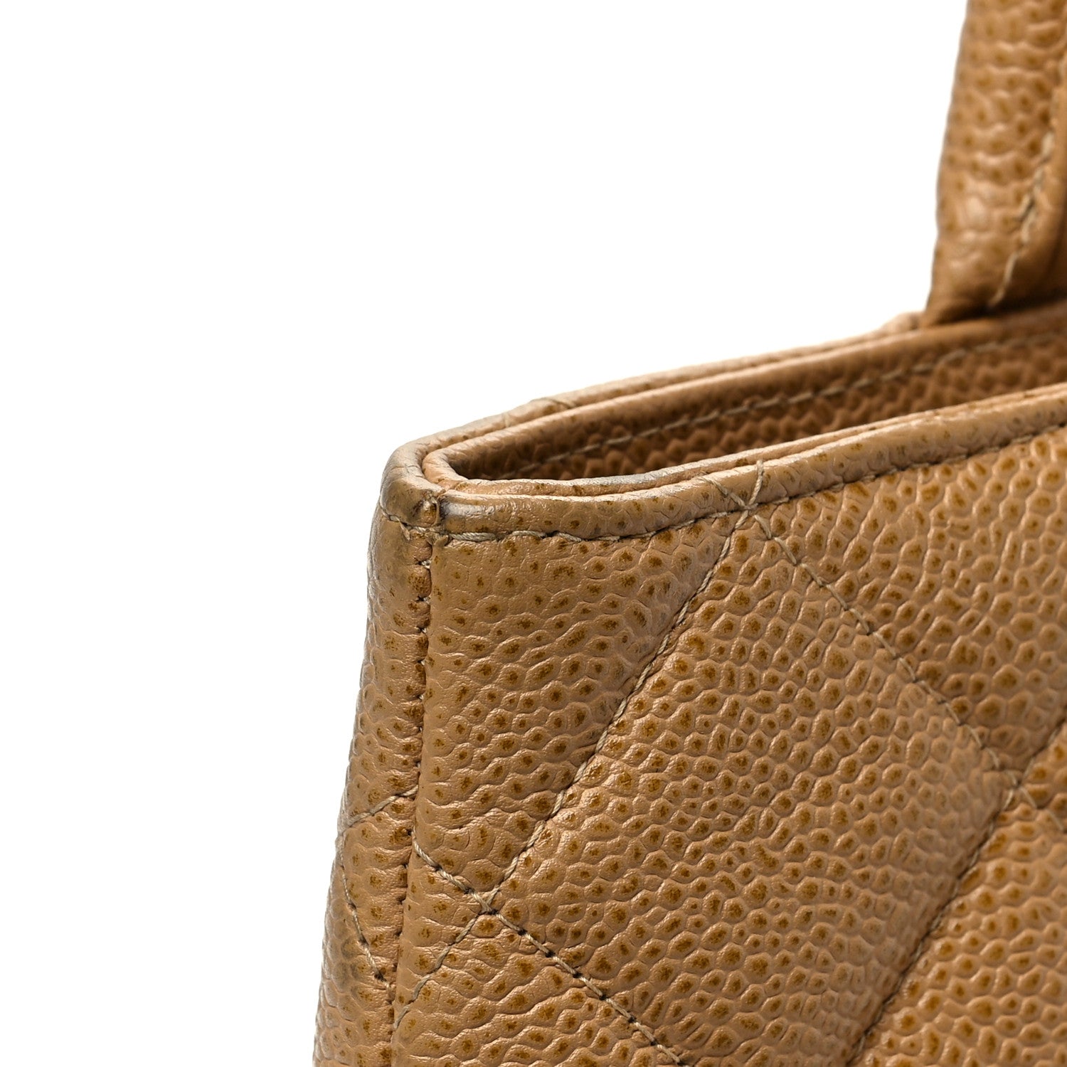 Chanel Caviar Quilted Medallion Tote Dark Beige 8 of 8