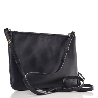 Saint Laurent Calfskin Teen Monogram Crossbody Bag Deep Marine 3 of 8