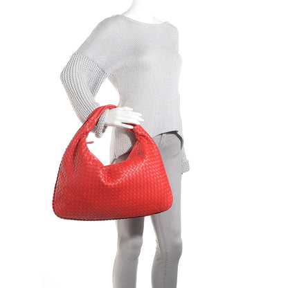 Bottega Veneta Nappa Intrecciato Large Veneta Hobo Corniola 2 of 8