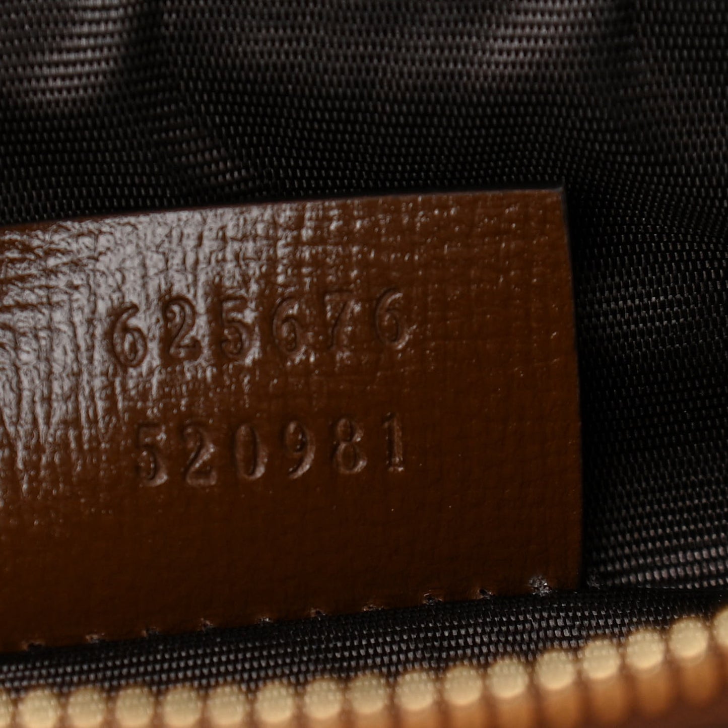 GG Supreme Monogram Glazed Textured Calfskin Retro Interlocking G Box Shoulder Bag Beige Ebony Brown Sugar