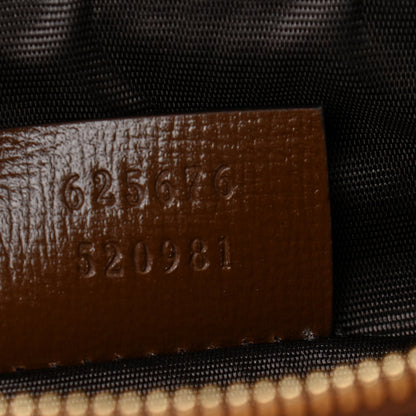 Gucci GG Supreme Monogram Glazed Textured Calfskin Retro Interlocking G Box Shoulder Bag Beige Ebony Brown Sugar 7 of 10