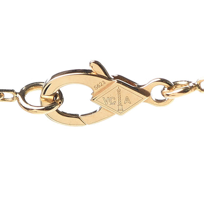Van Cleef & Arpels 18K Yellow Gold Black Onyx Vintage Alhambra Pendant Necklace 5 of 7