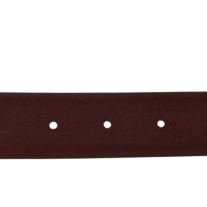 Chanel Calfskin CC Reversible Belt 85 Black Burgundy 4 of 6