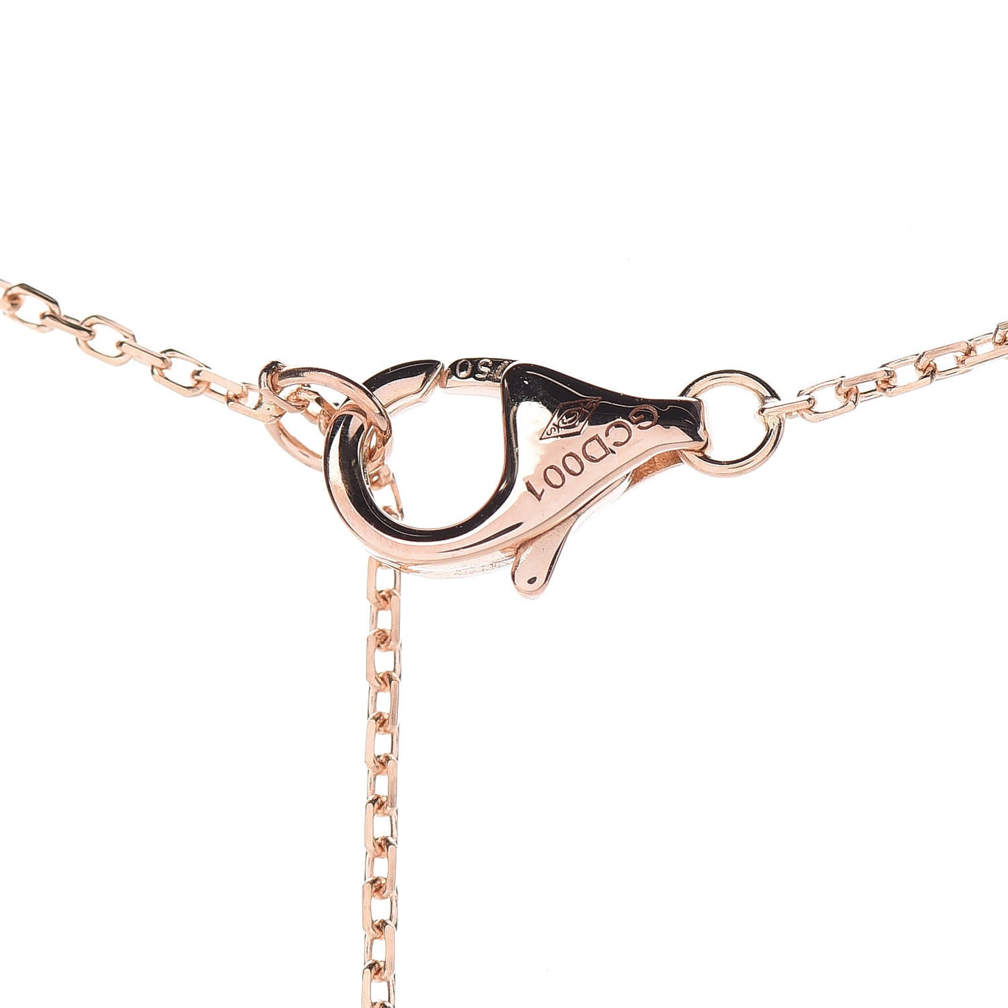18K Pink Gold Diamond Black Onyx XS Amulette de Cartier Pendant Necklace