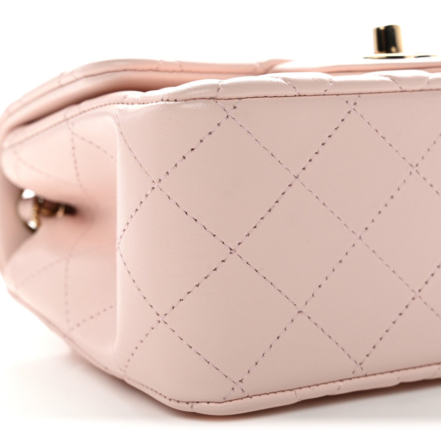 Chanel Lambskin Quilted Mini Square Flap Light Pink 9 of 11
