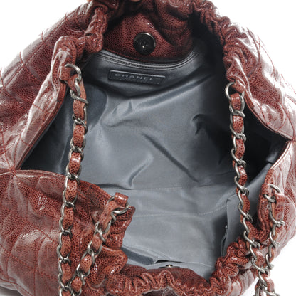 Chanel Caviar Elastic Shopper Tote Bordeaux 5 of 7