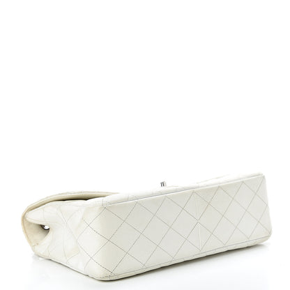 Chanel Caviar Quilted Jumbo Single Flap White 3 of 26