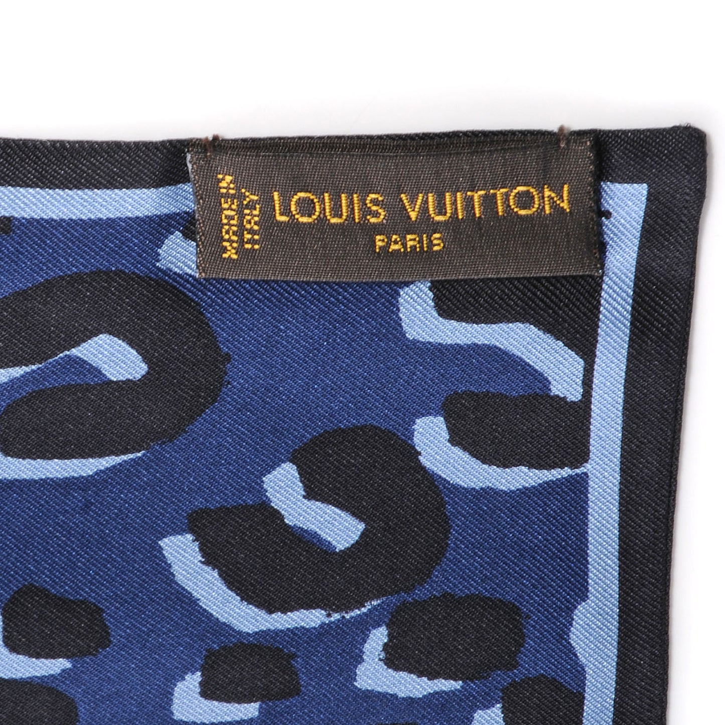 Silk Leopard Bandeau Blue