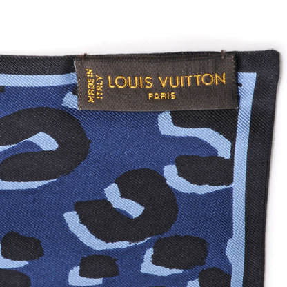 Louis Vuitton Silk Leopard Bandeau Blue 4 of 5