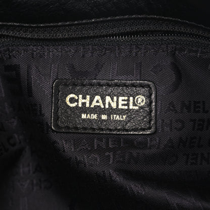 Chanel Lambskin Small Olsen Shoulder Bag Black Beige 6 of 15