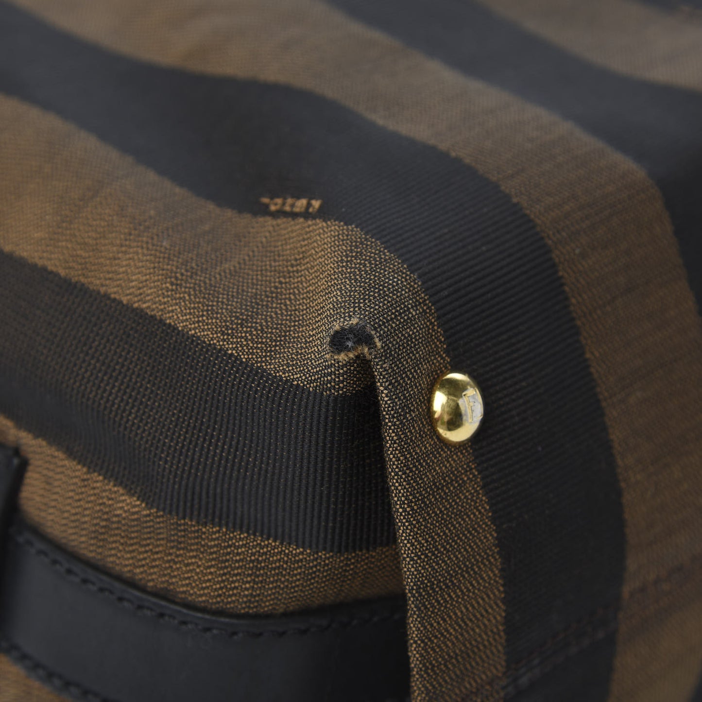 Pequin Cuoio Vegetale Shoulder Tote Tobacco Black Cuoio