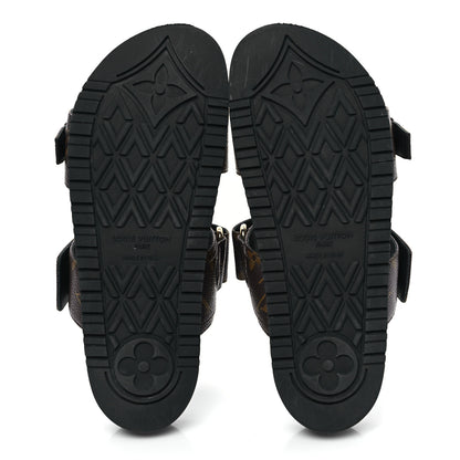 Louis Vuitton Monogram Bom Dia Mule Sandals 36 Black 5 of 9