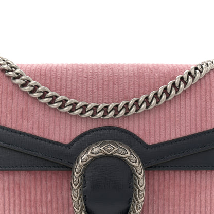 Gucci Lanzo Stretch Cord Azalea Calfskin Small Dionysus Shoulder Bag Pink Blue 8 of 10