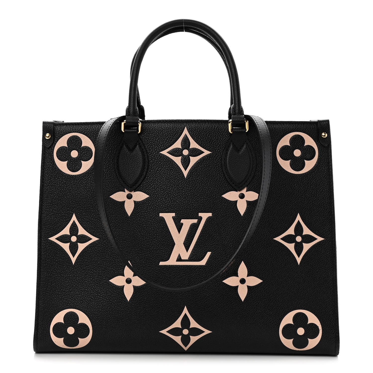 Louis Vuitton Empreinte Monogram Giant Onthego MM Black Beige 1 of 10