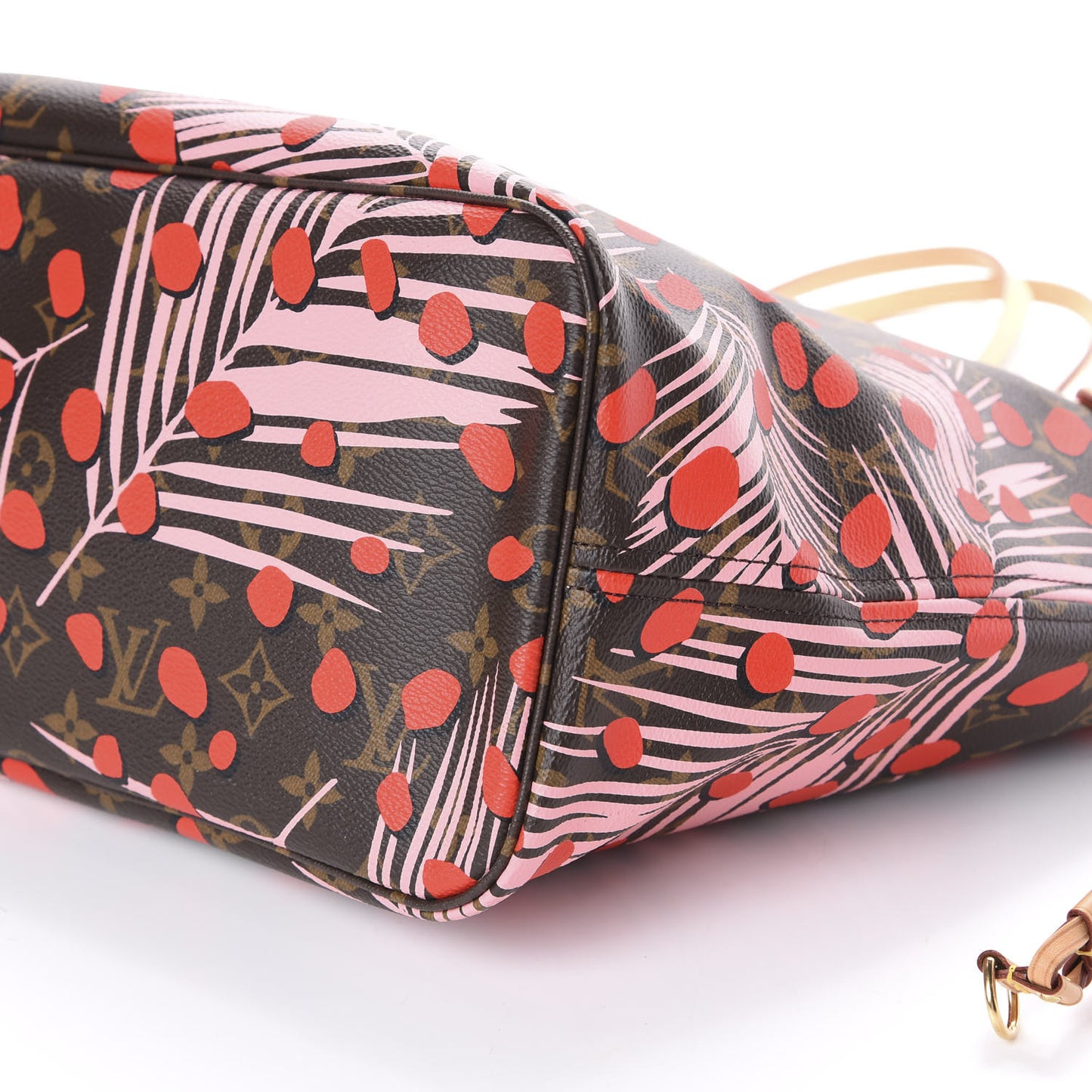 Monogram Jungle Dots Neo Neverfull MM Sugar Pink Poppy