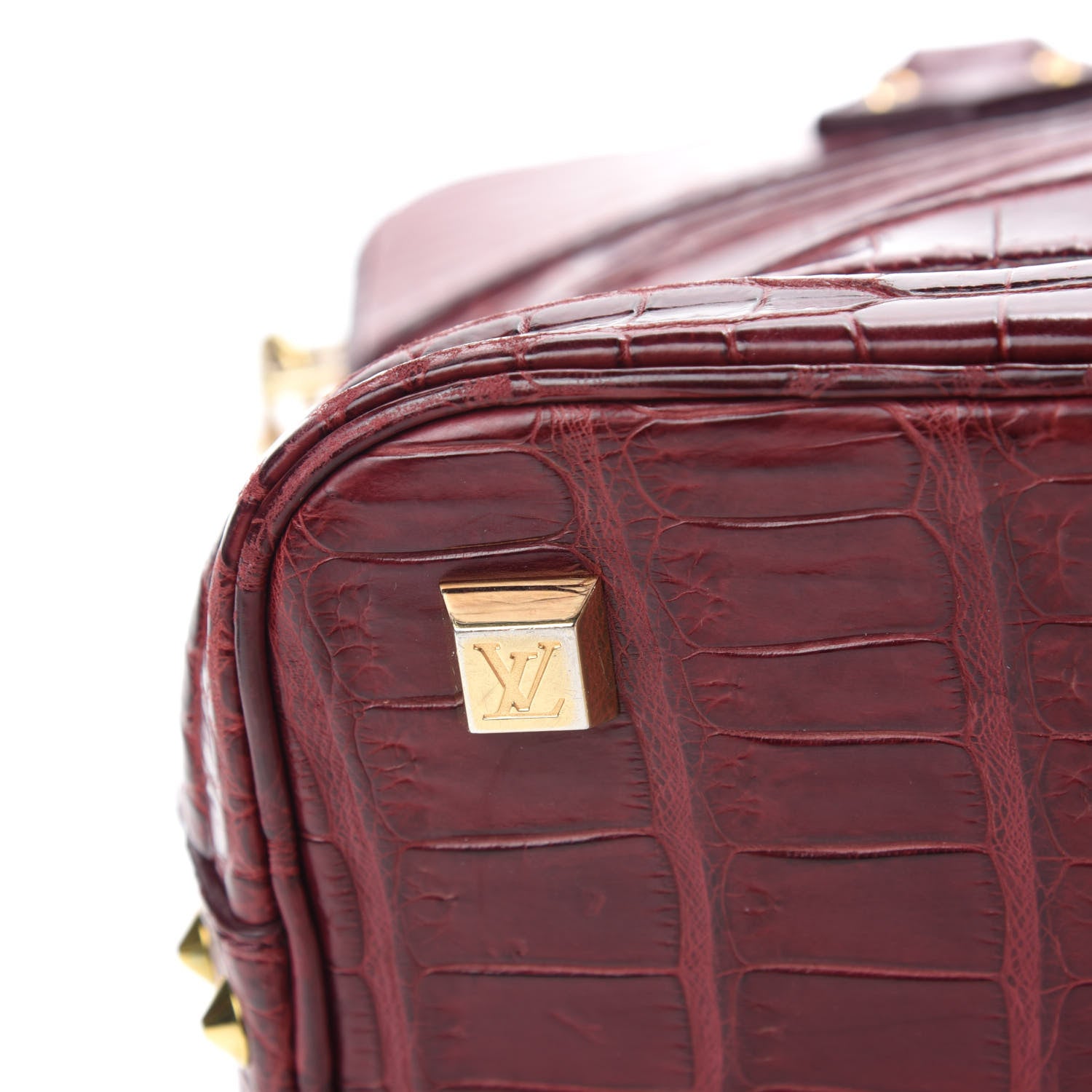 Louis Vuitton Crocodile Lockit PM Red 8 of 11