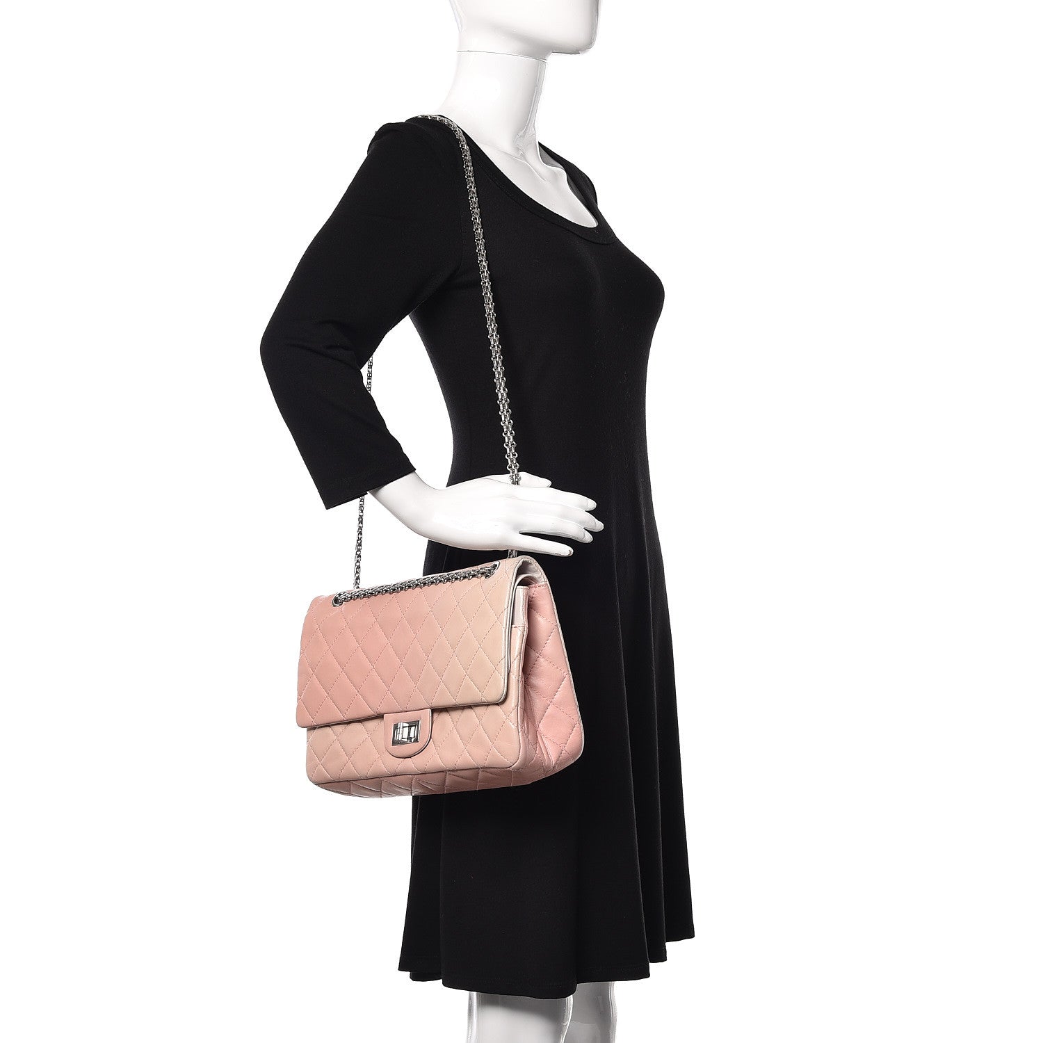 Chanel Lambskin 2.55 Reissue 227 Pink Degrade 2 of 19