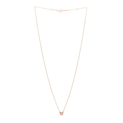 Tiffany 18K Rose Gold Diamond .17ct Elsa Peretti Diamonds by the Yard Pendant Necklace 3 of 5