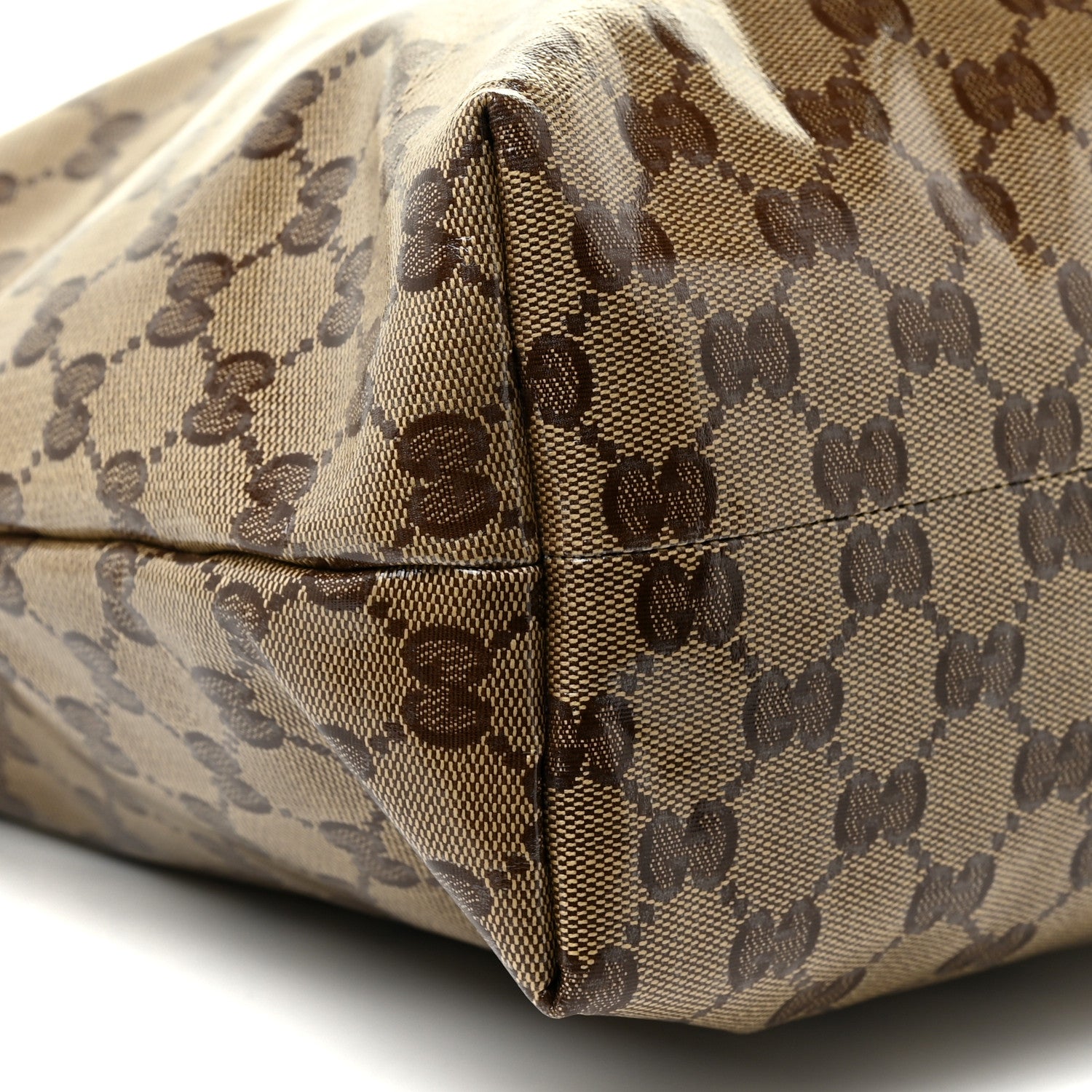 Gucci Crystal Monogram Large Flat Messenger Bag Dark Brown 9 of 14
