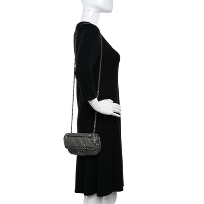 Chanel Calfskin Mini Chain Me Flap Dark Grey 2 of 12