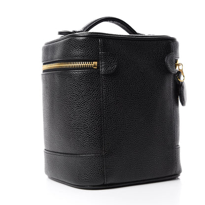 Chanel Caviar Cosmetic Vanity Bag Black 3 of 8