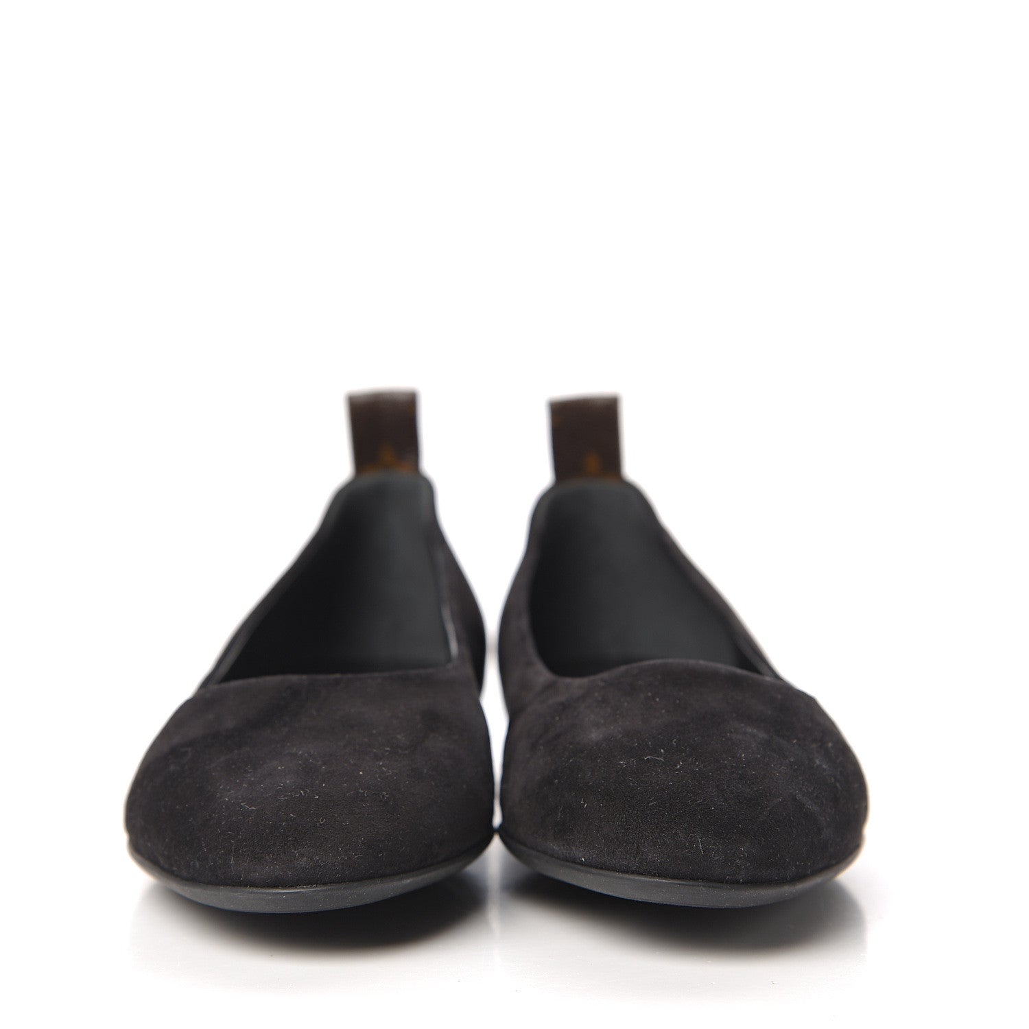 Louis Vuitton Suede Monogram Uniformes Ballet Flats 39.5 Black 2 of 9