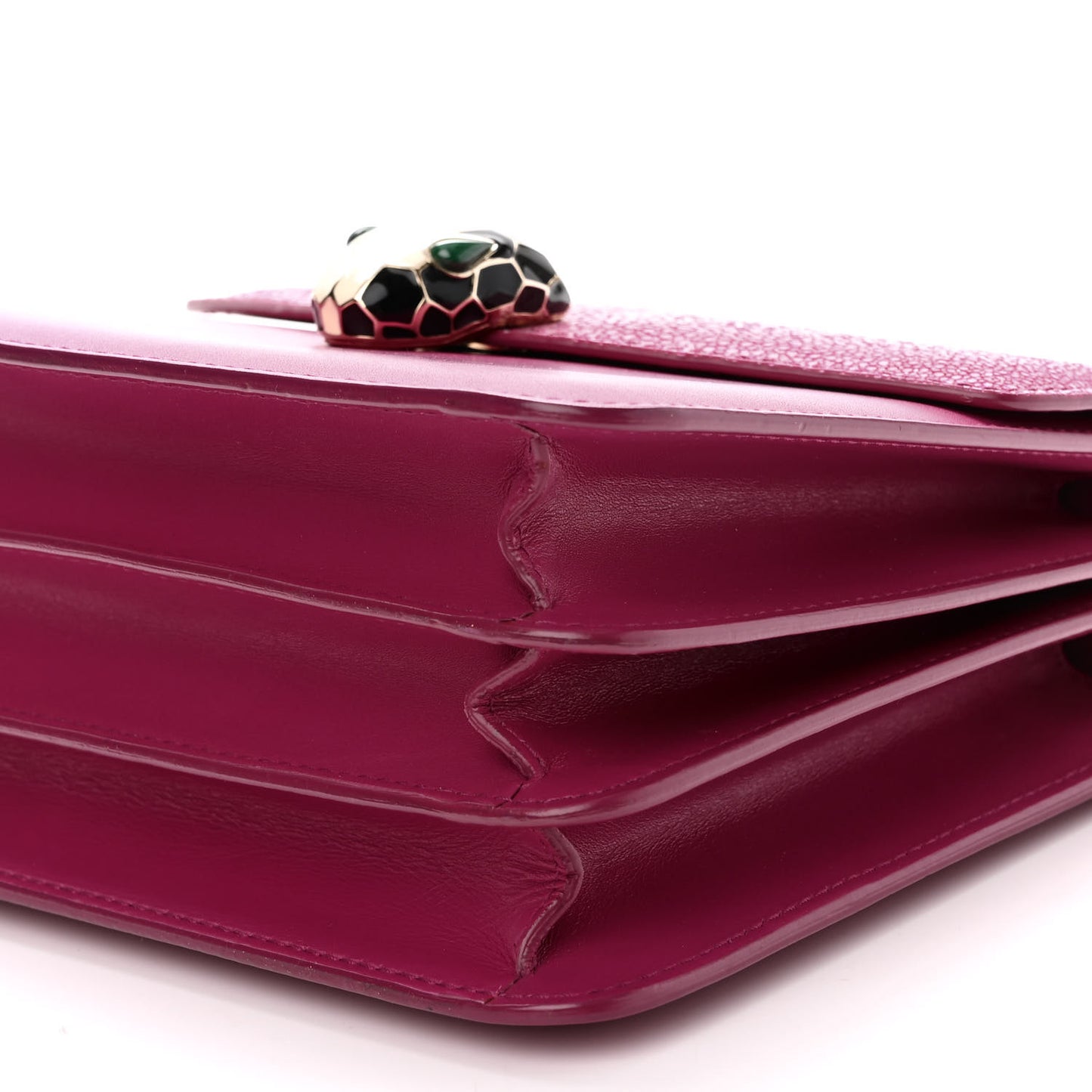 Calfskin Galuchat Serpenti Forever Crossbody Pink