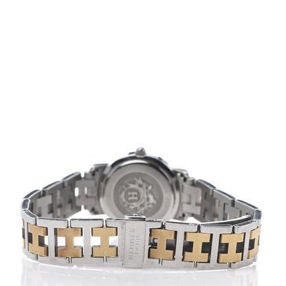 Hermes Stainless Steel 24mm Clipper Quartz Watch Gold 3 of 6