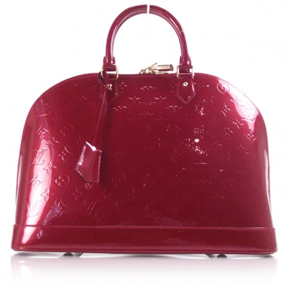 Louis Vuitton Vernis Alma MM Pomme D'Amour 1 of 8